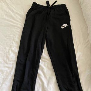Nike Boys Black Fleece Joggers/Sweatpants